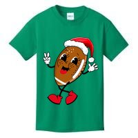 Christmas Football Holiday Sport Kids T-Shirt