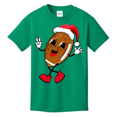 Christmas Football Holiday Sport Kids T-Shirt