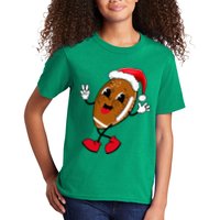 Christmas Football Holiday Sport Kids T-Shirt