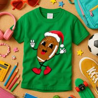Christmas Football Holiday Sport Kids T-Shirt