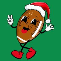 Christmas Football Holiday Sport Kids T-Shirt