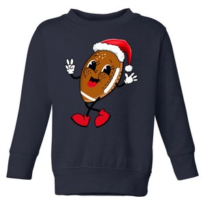 Christmas Football Holiday Sport Toddler Sweatshirt