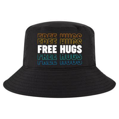 Colorful Free Hugs Pattern Cool Comfort Performance Bucket Hat