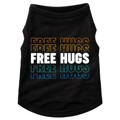 Colorful Free Hugs Pattern Doggie Tank