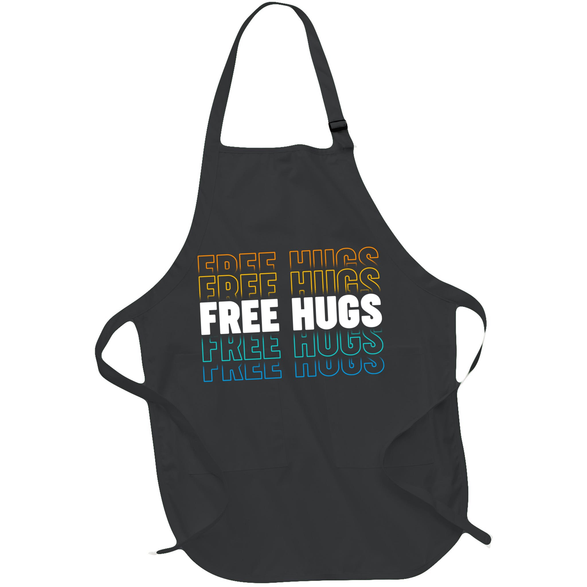 Colorful Free Hugs Pattern Apron