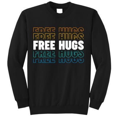 Colorful Free Hugs Pattern Sweatshirt