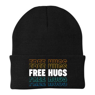 Colorful Free Hugs Pattern Beanie