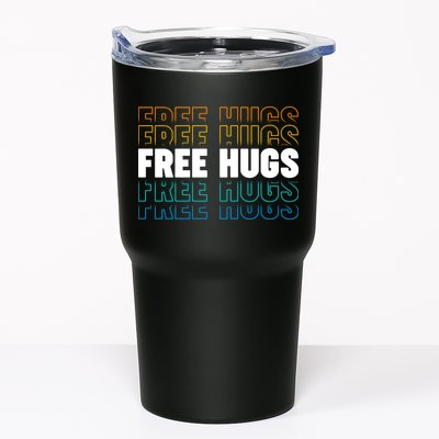 Colorful Free Hugs Pattern Tumbler
