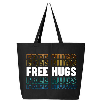 Colorful Free Hugs Pattern 25L Jumbo Tote