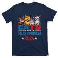 Cats For Harris 2024 Kamala Harris For President 2024 T-Shirt