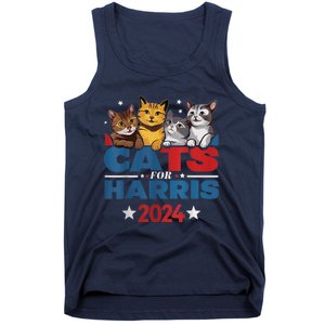 Cats For Harris 2024 Kamala Harris For President 2024 Tank Top