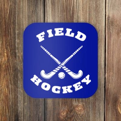 Circular Field Hockey Sticks Ball Great Gift Coaster