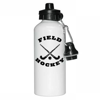 Circular Field Hockey Sticks Ball Great Gift Aluminum Water Bottle