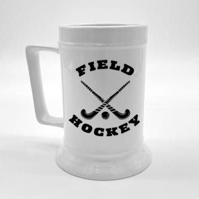 Circular Field Hockey Sticks Ball Great Gift Beer Stein