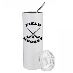 Circular Field Hockey Sticks Ball Great Gift Stainless Steel Tumbler