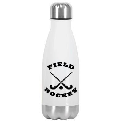 Circular Field Hockey Sticks Ball Great Gift Stainless Steel Insulated Water Bottle