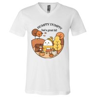 Cute Fall Hum!pty Dum!pty Had A Great Fall V-Neck T-Shirt