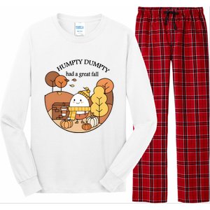 Cute Fall Hum!pty Dum!pty Had A Great Fall Long Sleeve Pajama Set