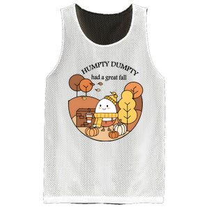 Cute Fall Hum!pty Dum!pty Had A Great Fall Mesh Reversible Basketball Jersey Tank