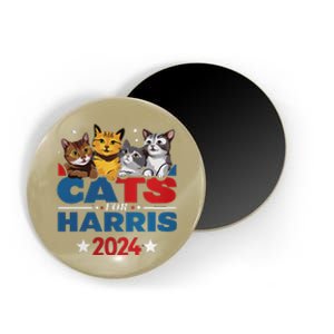 Cats For Harris 2024 Kamala Harris For President 2024 Magnet