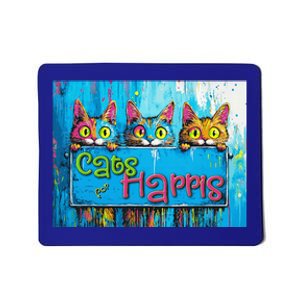 Cats For Harris Vibrant Kitten Campaign Support Art Mousepad