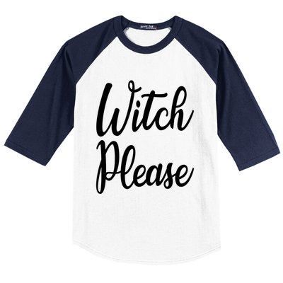 Cute Funny Halloween Witch Costume Witch Please Cute Gift Baseball Sleeve Shirt