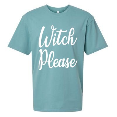 Cute Funny Halloween Witch Costume Witch Please Cute Gift Sueded Cloud Jersey T-Shirt