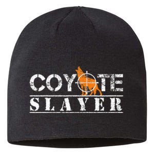 Coyote Funny Hunting Gift For Coyote Hunters Sustainable Beanie