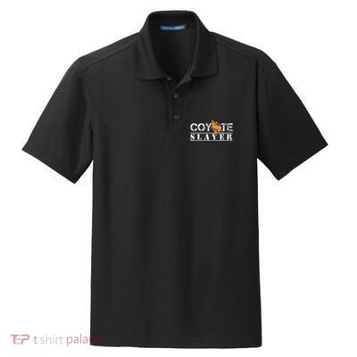 Coyote Funny Hunting Gift For Coyote Hunters Dry Zone Grid Polo