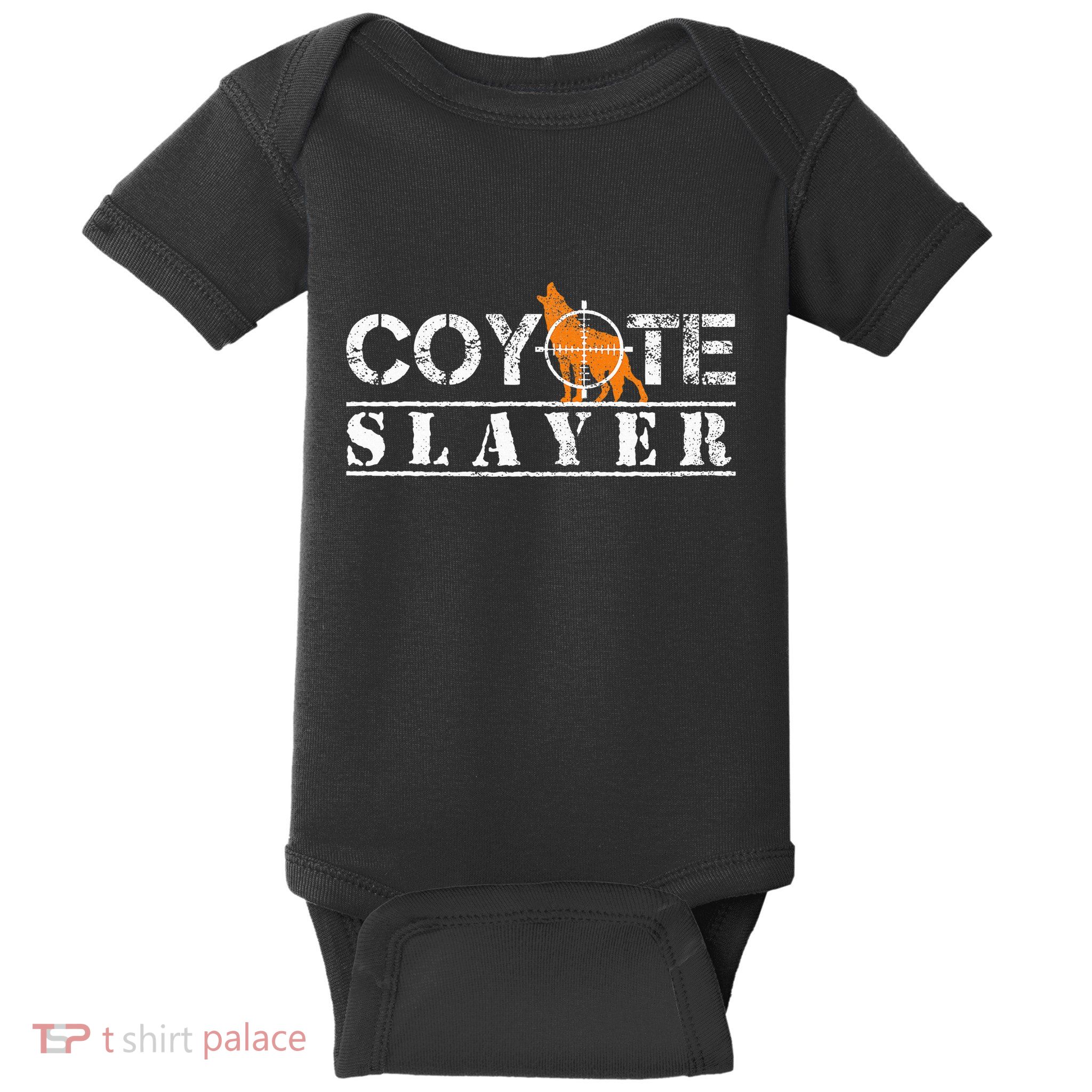 Coyote Funny Hunting Gift For Coyote Hunters Baby Bodysuit