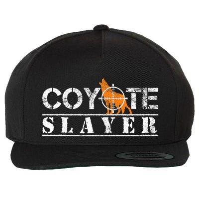Coyote Funny Hunting Gift For Coyote Hunters Wool Snapback Cap