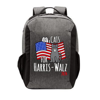 Cats For Harris Walz 2024 Cool Gift Vector Backpack