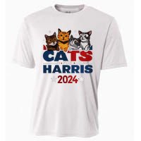 Cats For Harris 2024 Kamala Harris For President 2024 Cooling Performance Crew T-Shirt