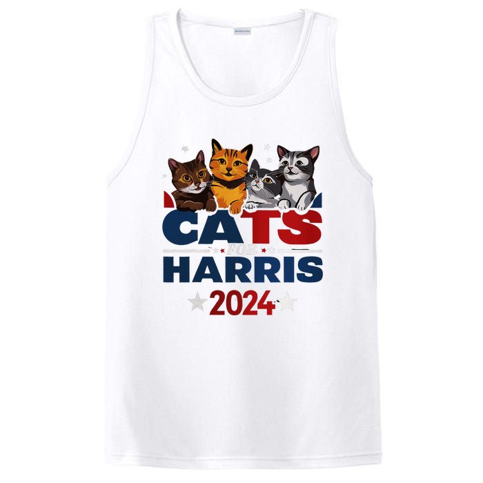 Cats For Harris 2024 Kamala Harris For President 2024 PosiCharge Competitor Tank