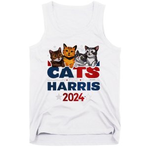 Cats For Harris 2024 Kamala Harris For President 2024 Tank Top