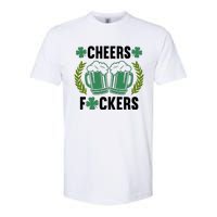 Cheers F*Ckers Hilarious St Patricks Day Softstyle CVC T-Shirt