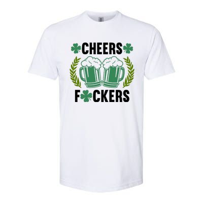 Cheers F*Ckers Hilarious St Patricks Day Softstyle® CVC T-Shirt