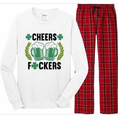 Cheers F*Ckers Hilarious St Patricks Day Long Sleeve Pajama Set