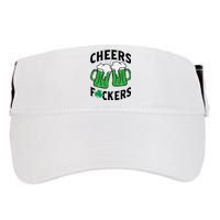 Cheers F*Ckers Hilarious St Patricks Day Adult Drive Performance Visor