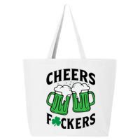 Cheers F*Ckers Hilarious St Patricks Day 25L Jumbo Tote