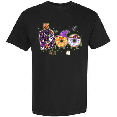 Cute Funny Halloween Boo Donuts Garment-Dyed Heavyweight T-Shirt