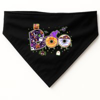 Cute Funny Halloween Boo Donuts USA-Made Doggie Bandana