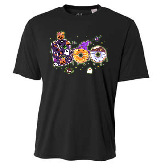 Cute Funny Halloween Boo Donuts Cooling Performance Crew T-Shirt