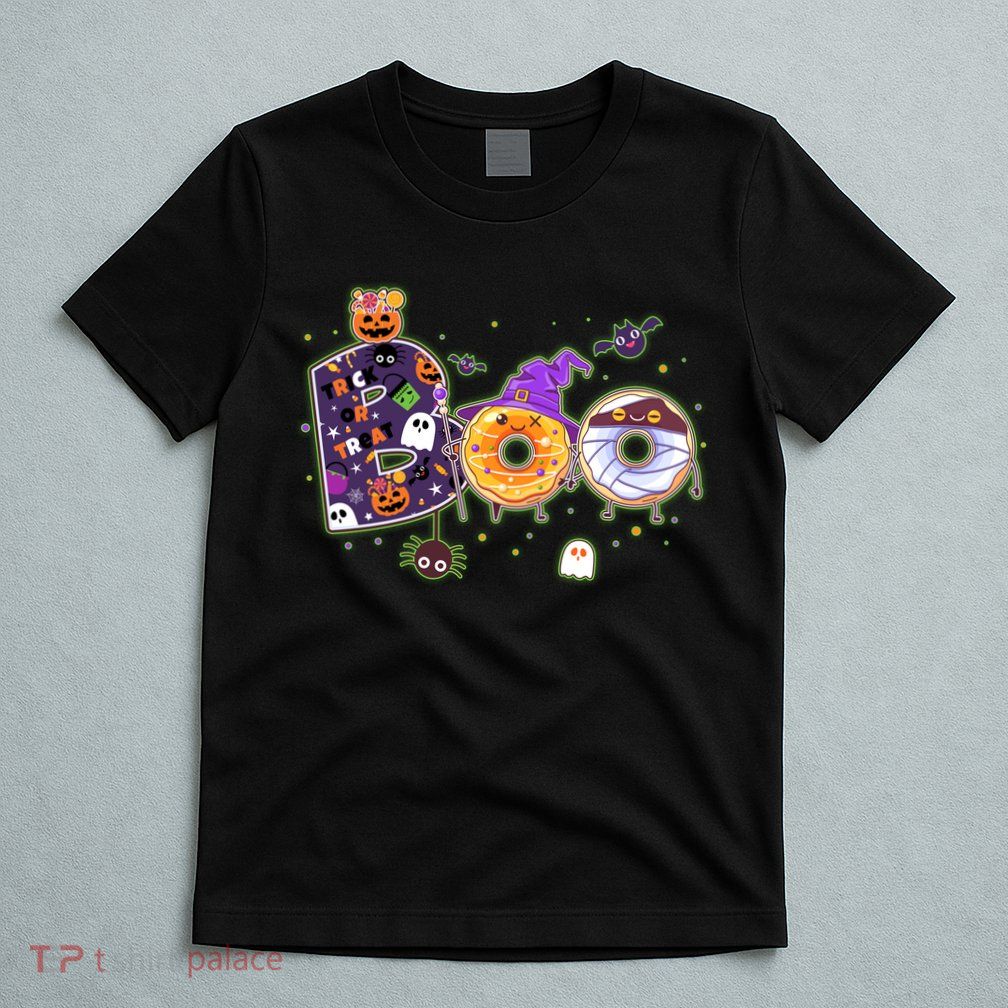 Cute Funny Halloween Boo Donuts T-Shirt