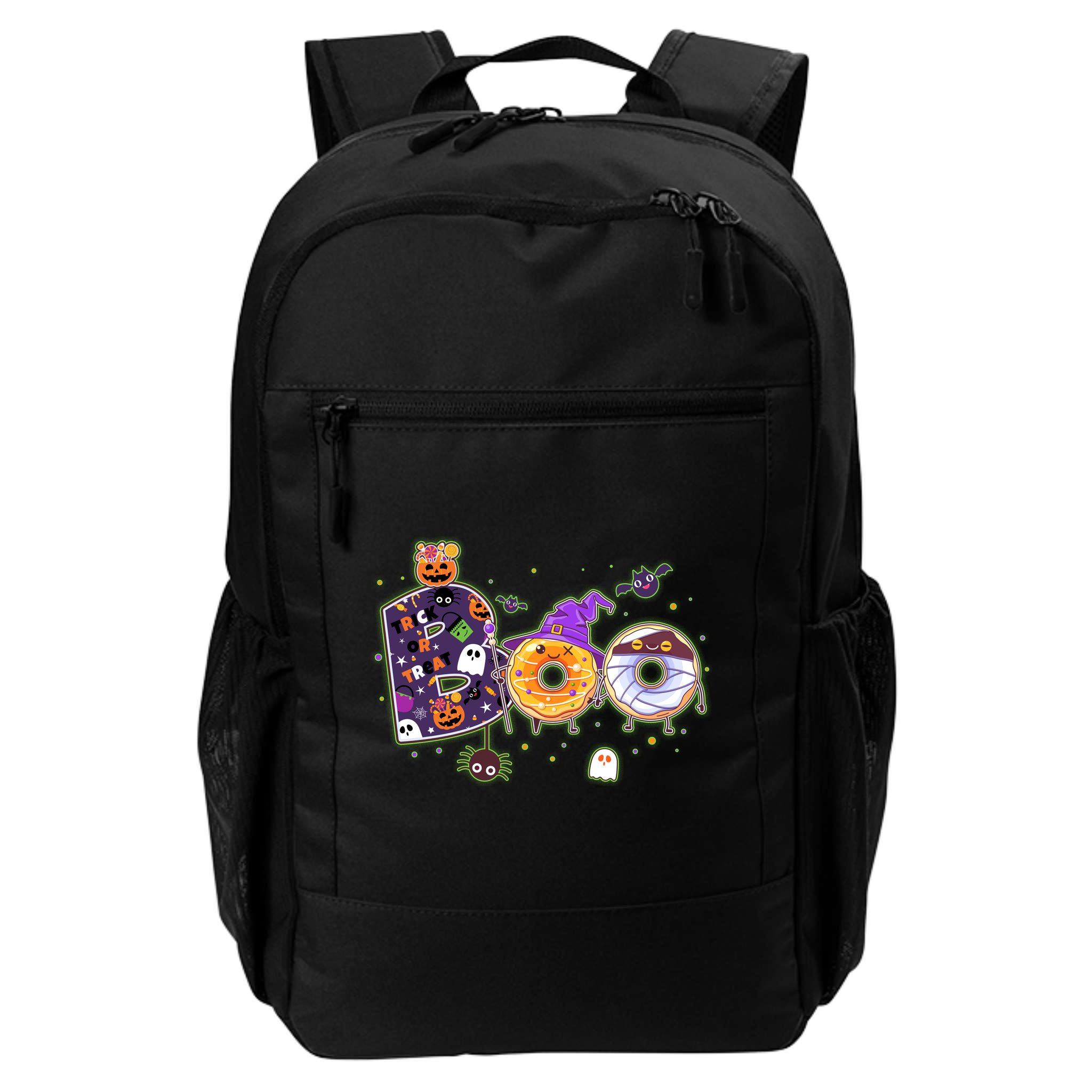 Cute Funny Halloween Boo Donuts Backpack