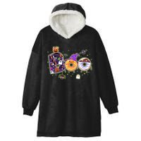 Cute Funny Halloween Boo Donuts Hooded Wearable Blanket