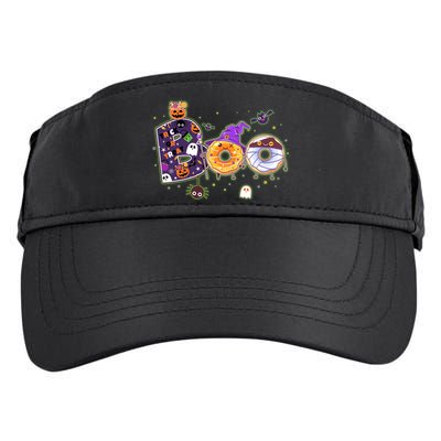 Cute Funny Halloween Boo Donuts Adult Drive Performance Visor