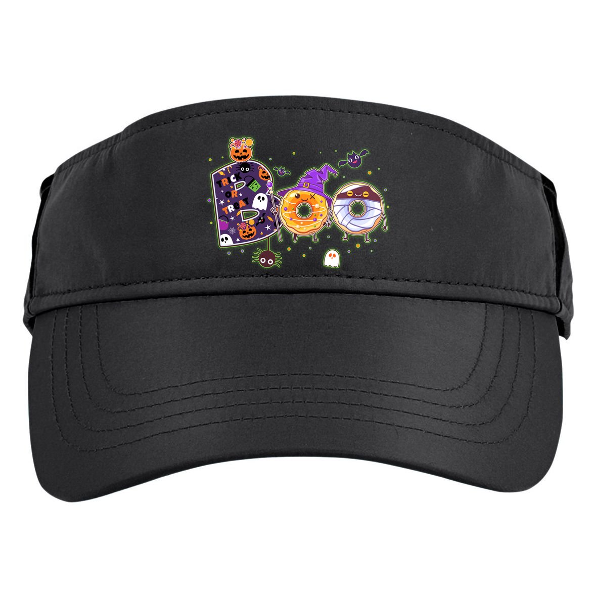 Cute Funny Halloween Boo Donuts Adult Drive Performance Visor