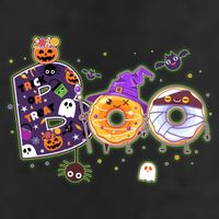 Cute Funny Halloween Boo Donuts Adult Drive Performance Visor