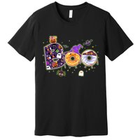 Cute Funny Halloween Boo Donuts Premium T-Shirt